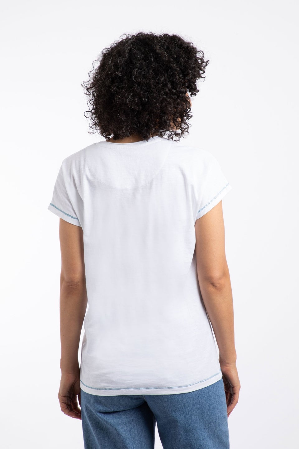 Weird Fish White Go Fetch Front Print Graphic T-Shirt