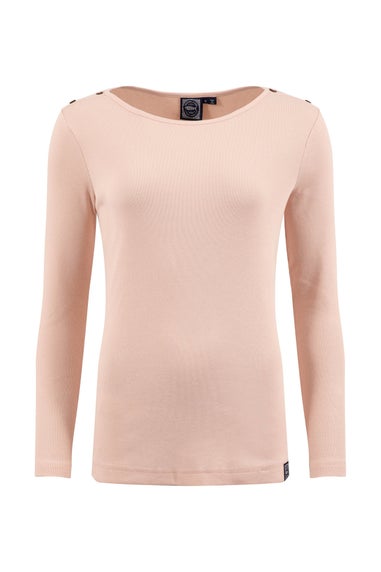 Weird Fish Tea Rose Maine Ribbed Outfitter T-Shirt