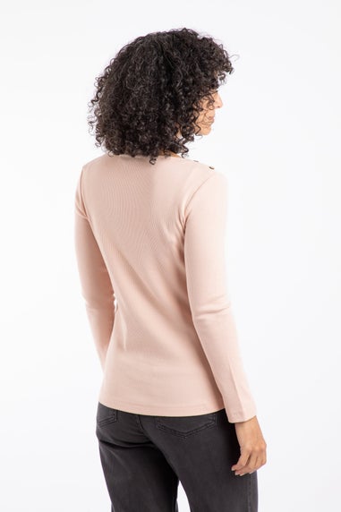 Weird Fish Tea Rose Maine Ribbed Outfitter T-Shirt