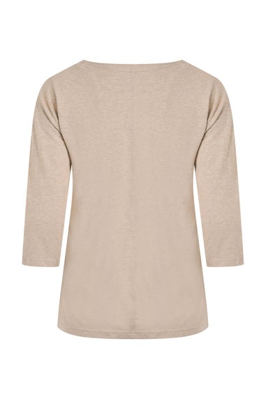 Weird Fish Sand Dune Flower Power Front Print 3/4 Sleeve Graphic T-Shirt