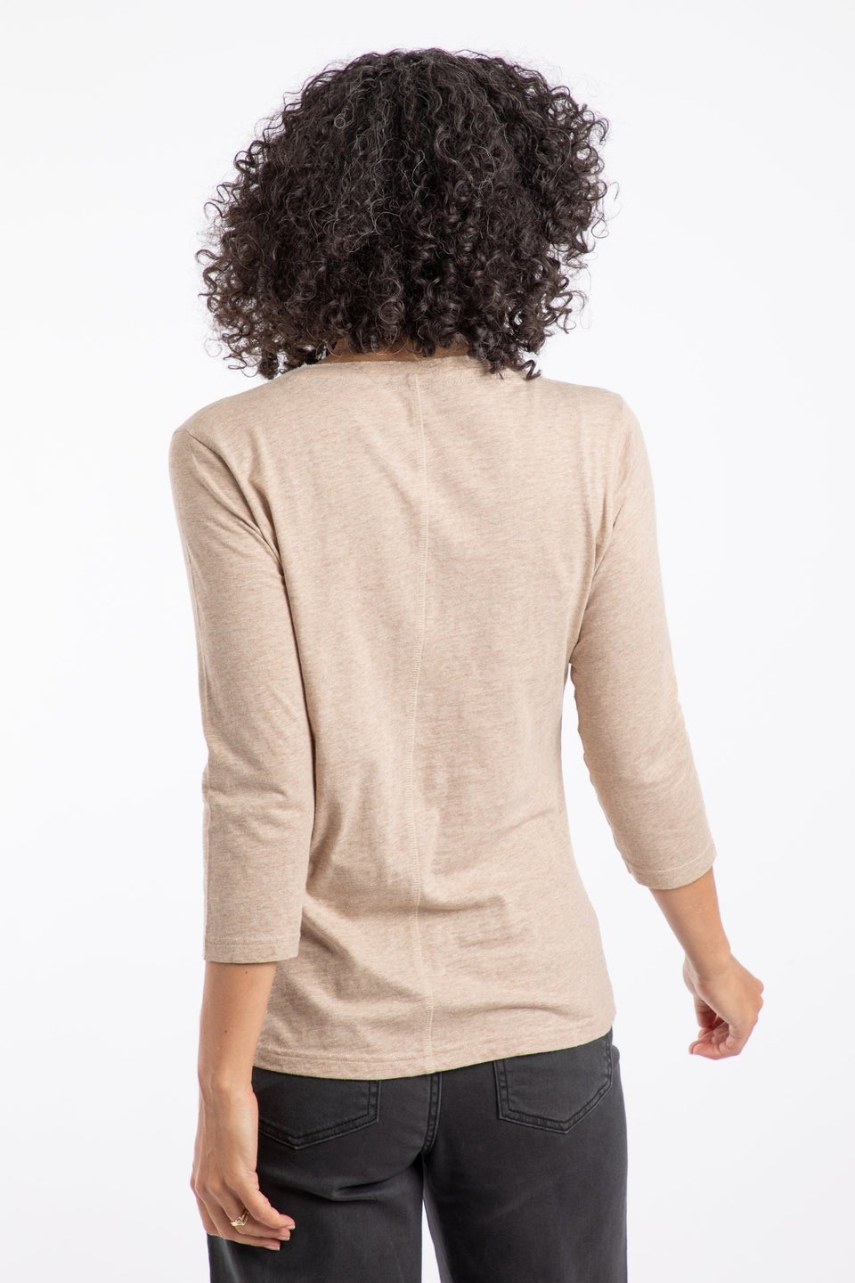 Weird Fish Sand Dune Flower Power Front Print 3/4 Sleeve Graphic T-Shirt