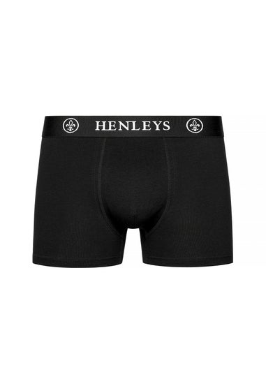 Henleys Black McBlacken Boxers 12 pack