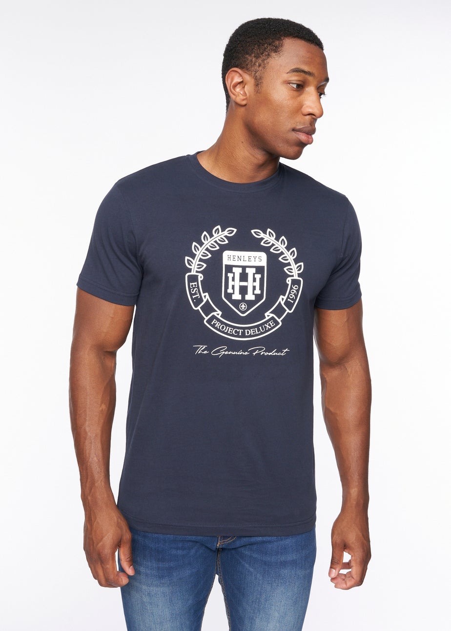 Henleys Navy Myer T-Shirt