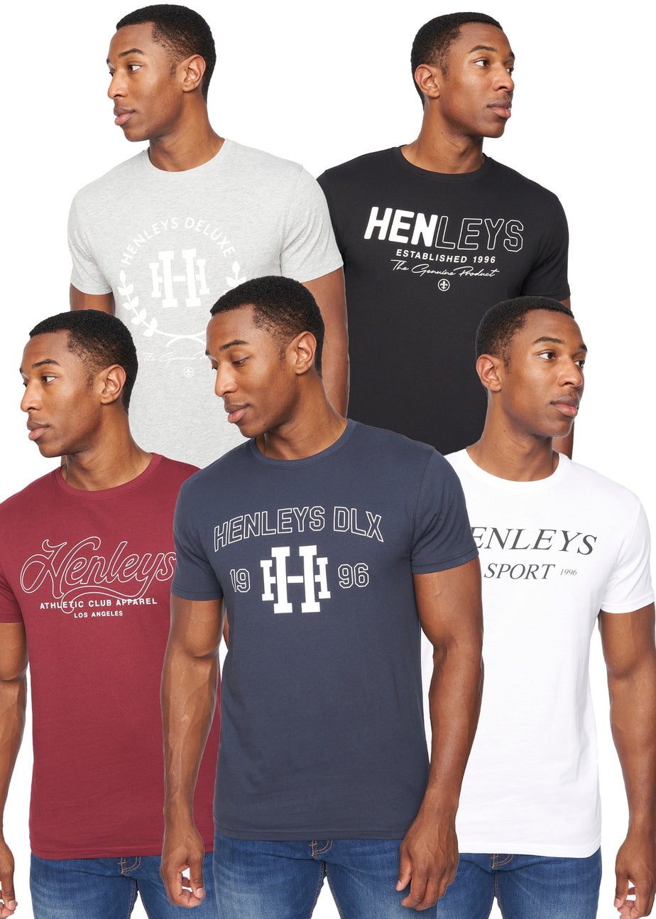 Henleys Assorted Varick T-Shirt 5 pack