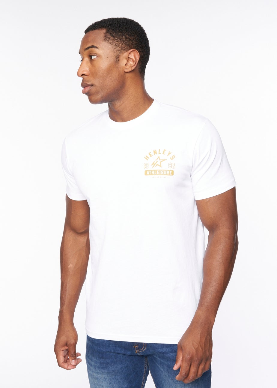 Henleys Optic White Upton T-Shirt