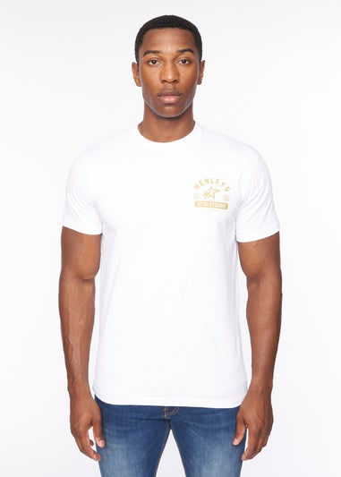 Henleys Optic White Upton T-Shirt