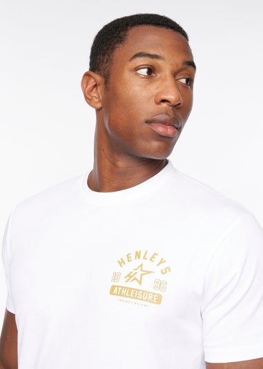 Henleys Optic White Upton T-Shirt