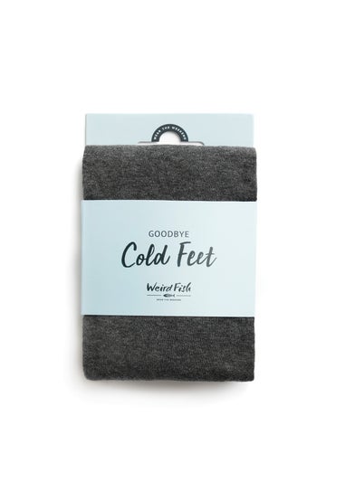 Weird Fish Charcoal Marl Una Plain Tights