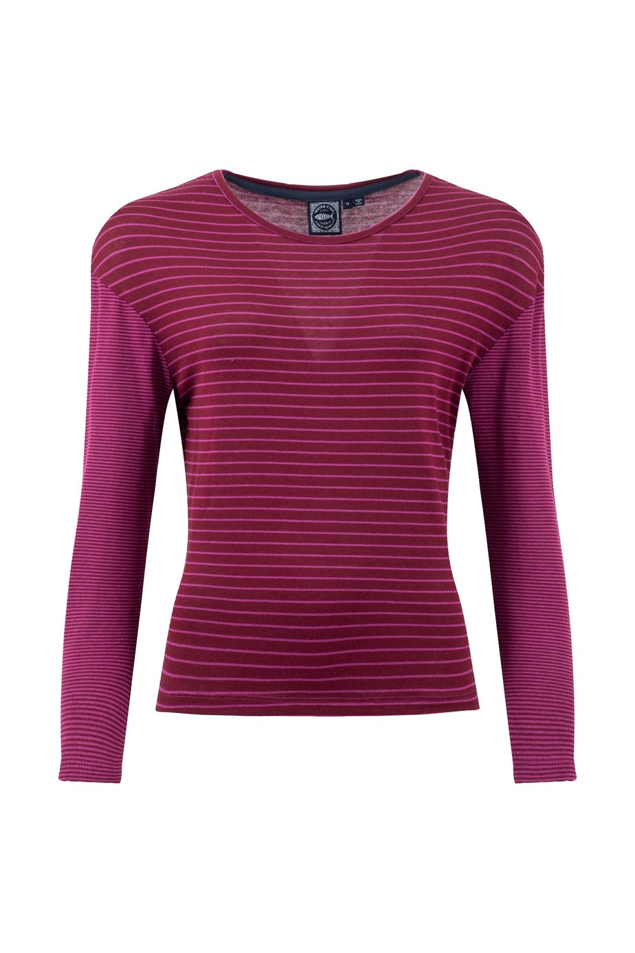 Weird Fish Beet Calfee Striped Long Sleeve T-Shirt