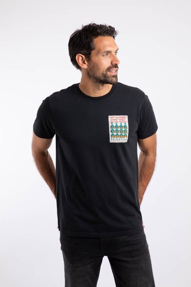 Weird Fish Black Hey Teacher Back Print Artist T-Shirt