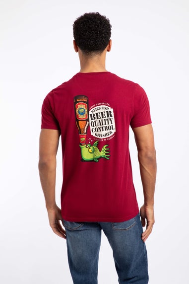 Weird Fish Garnet Beer Offisher Back Print Artist T-Shirt
