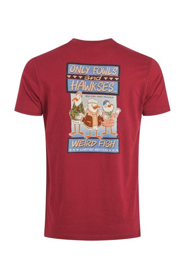 Weird Fish Garnet Only Fowls & Hawkses Back Print Artist T-Shirt
