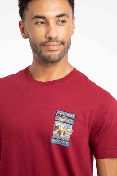 Weird Fish Garnet Only Fowls & Hawkses Back Print Artist T-Shirt