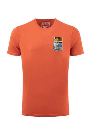 Weird Fish Rust Leaves The Great Eggscape Back Print Artist T-Shirt