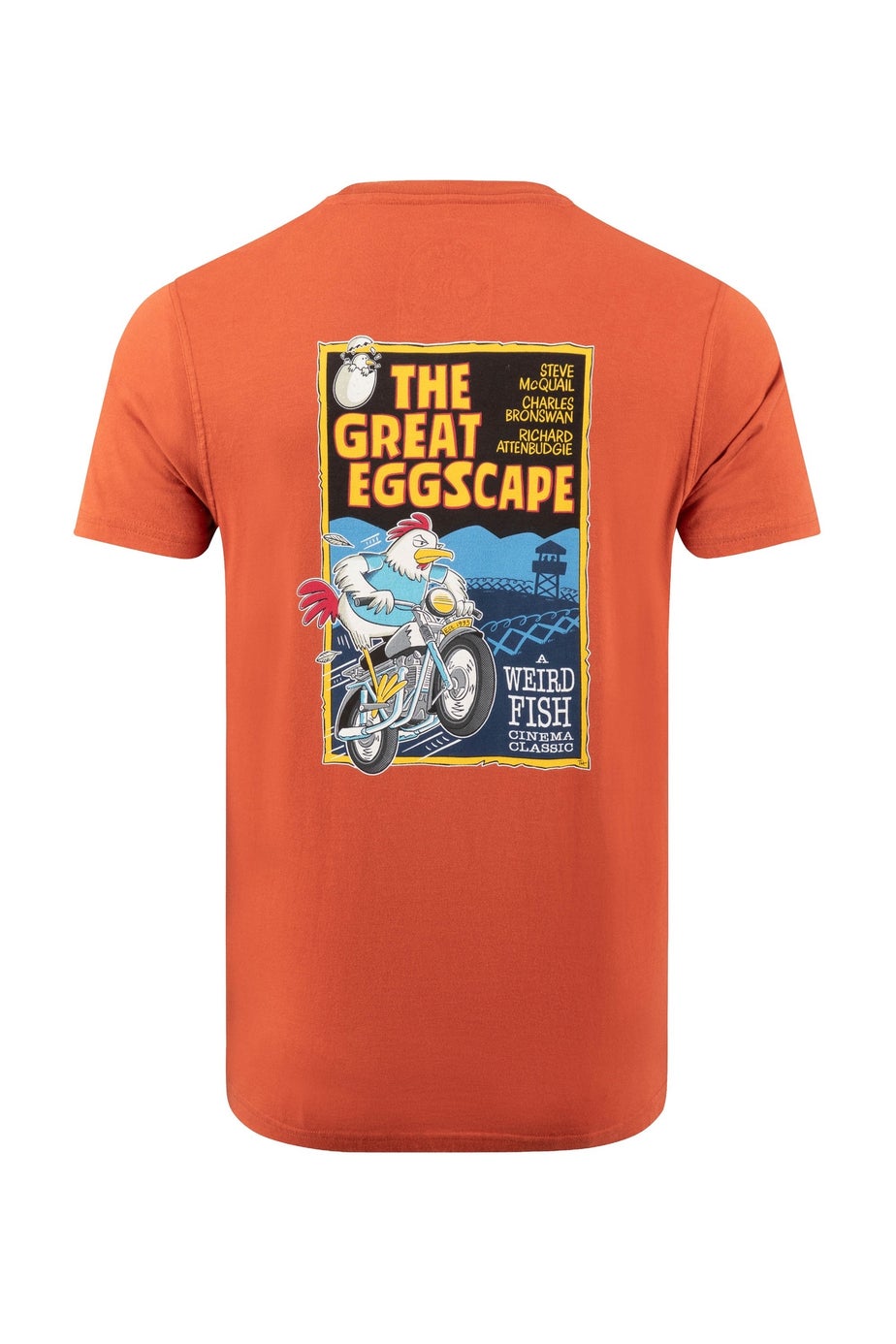 Weird Fish Rust Leaves The Great Eggscape Back Print Artist T-Shirt