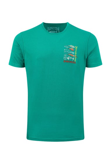 Weird Fish Green Ivy Sling Your Hook Back Print Artist T-Shirt