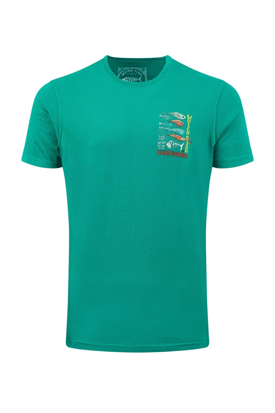 Weird Fish Green Ivy Sling Your Hook Back Print Artist T-Shirt