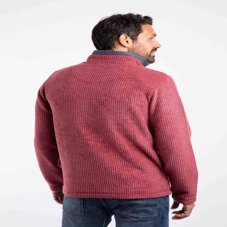 Weird Fish Rhubarb Newark 1/4 Zip Grid Fleece