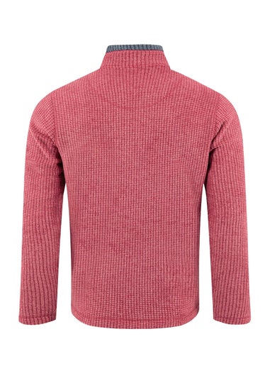 Weird Fish Rhubarb Newark 1/4 Zip Grid Fleece