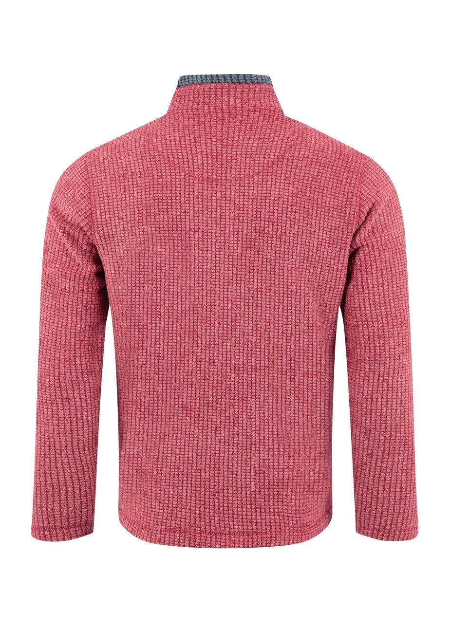 Weird Fish Rhubarb Newark 1/4 Zip Grid Fleece