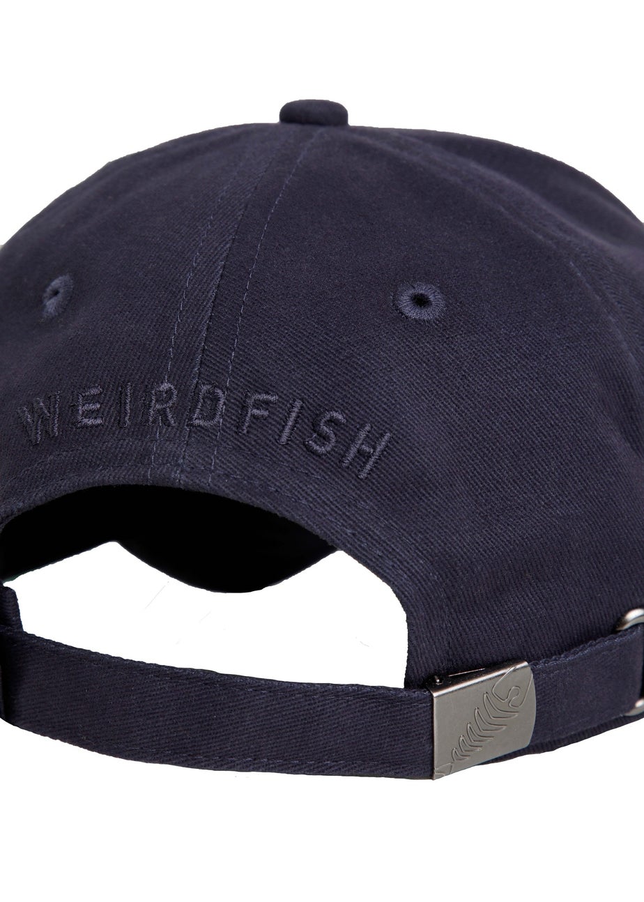 Weird Fish Navy Bude Branded Twill Cap