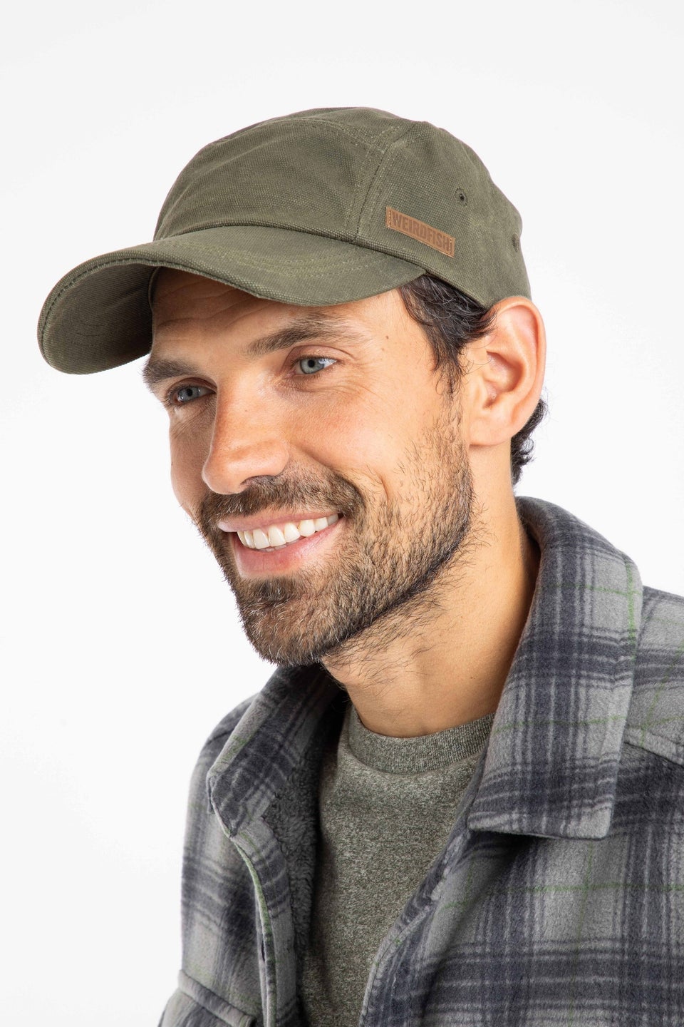 Weird Fish Fir Green Bowers Waxed Canvas Cap