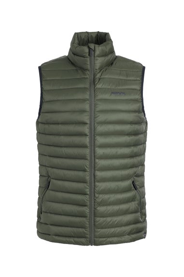 Weird Fish Deep Lichen Green Langtree Lightweight Showerproof Padded Gilet
