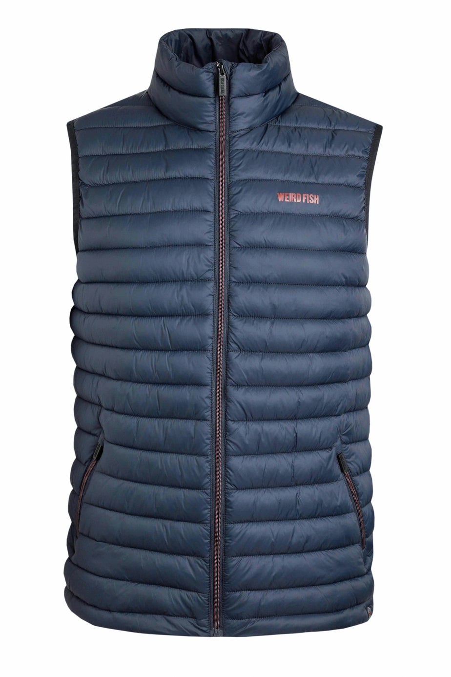 Weird Fish Navy Langtree Lightweight Showerproof Padded Gilet