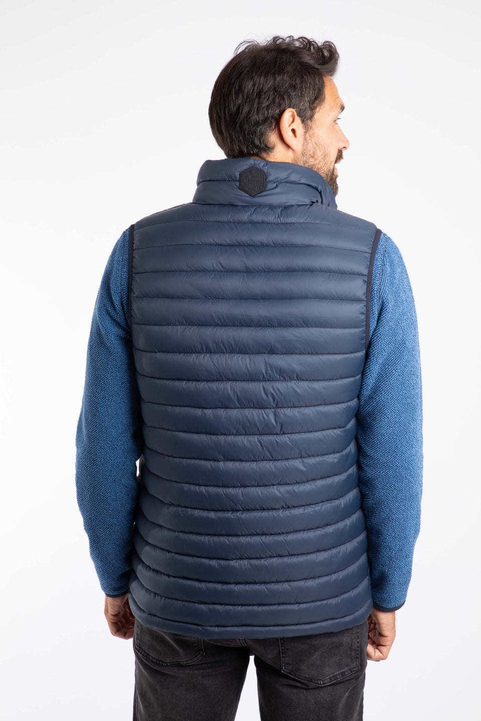 Weird Fish Navy Langtree Lightweight Showerproof Padded Gilet