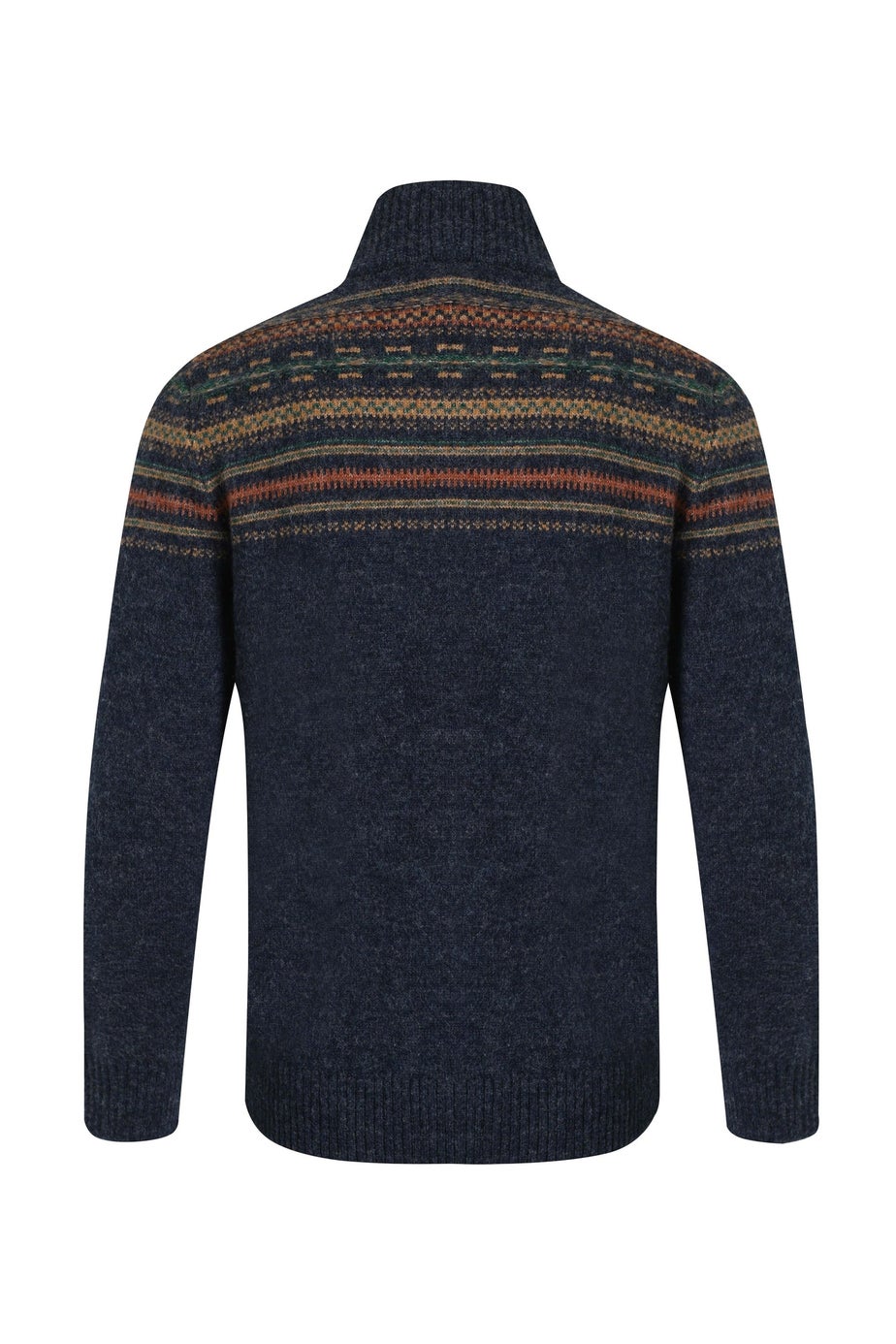 Weird Fish Midnight Larner 1/4 Zip Fair Isle Jumper
