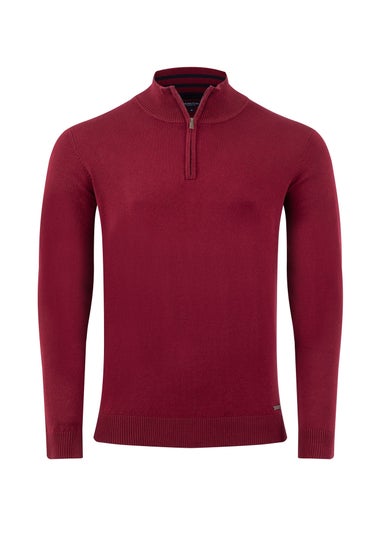 Weird Fish Port Frederick 1/4 Zip Fine Knit Jumper