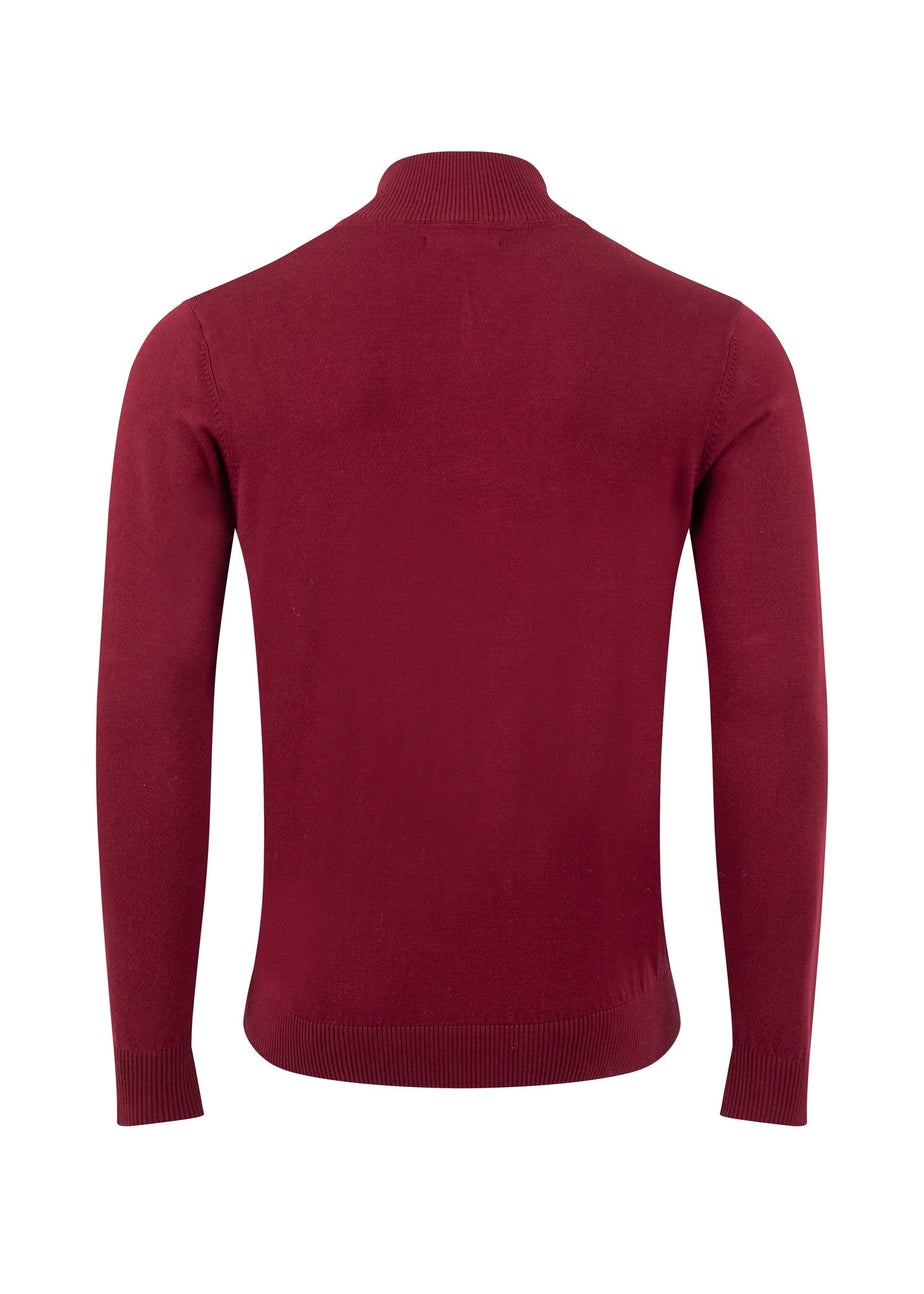 Weird Fish Port Frederick 1/4 Zip Fine Knit Jumper