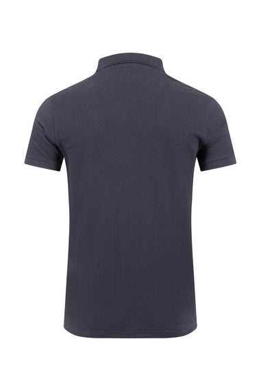 Weird Fish Midnight Murray 1/4 Zip Textured Jersey Polo