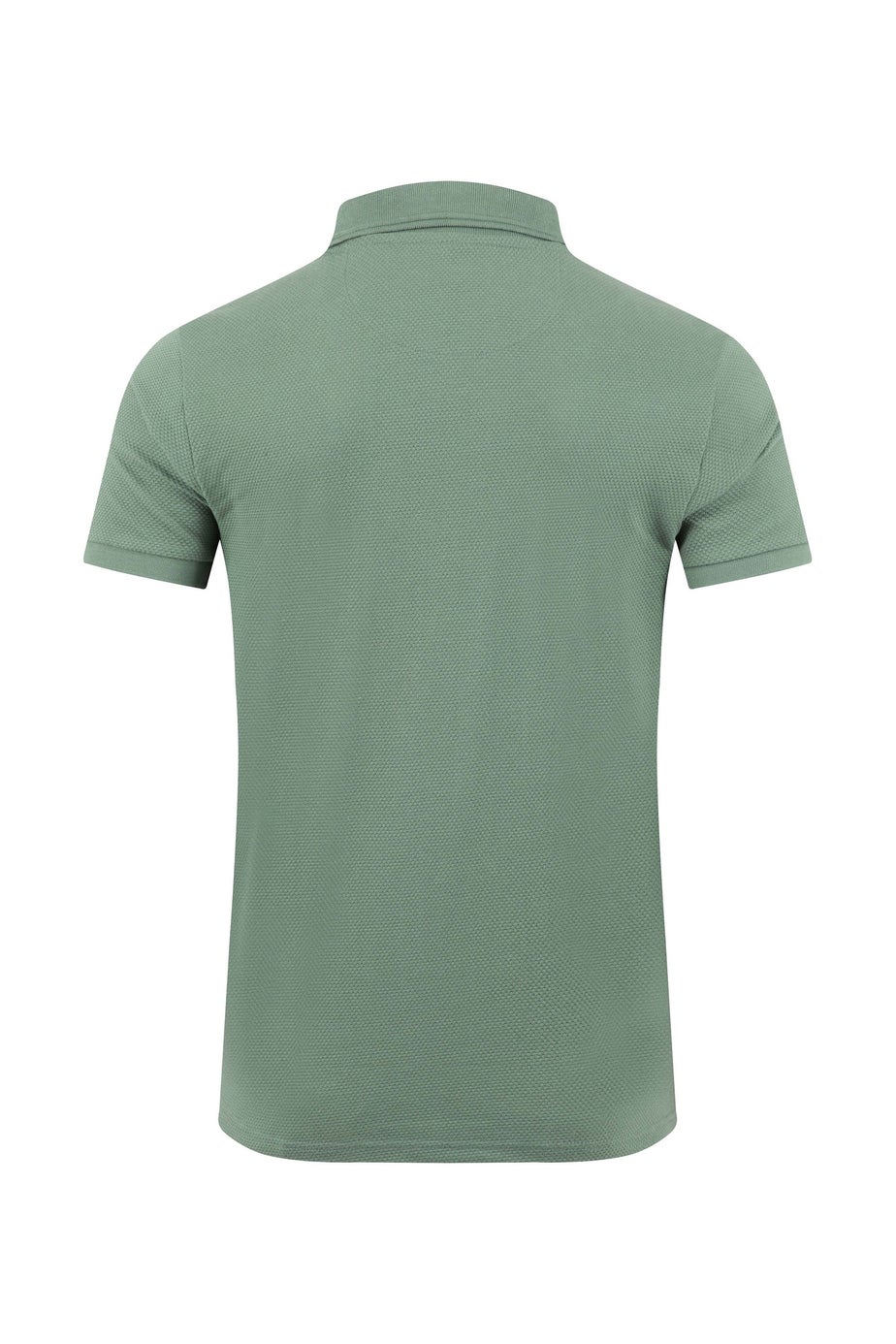 Weird Fish Army Green Murray 1/4 Zip Textured Jersey Polo