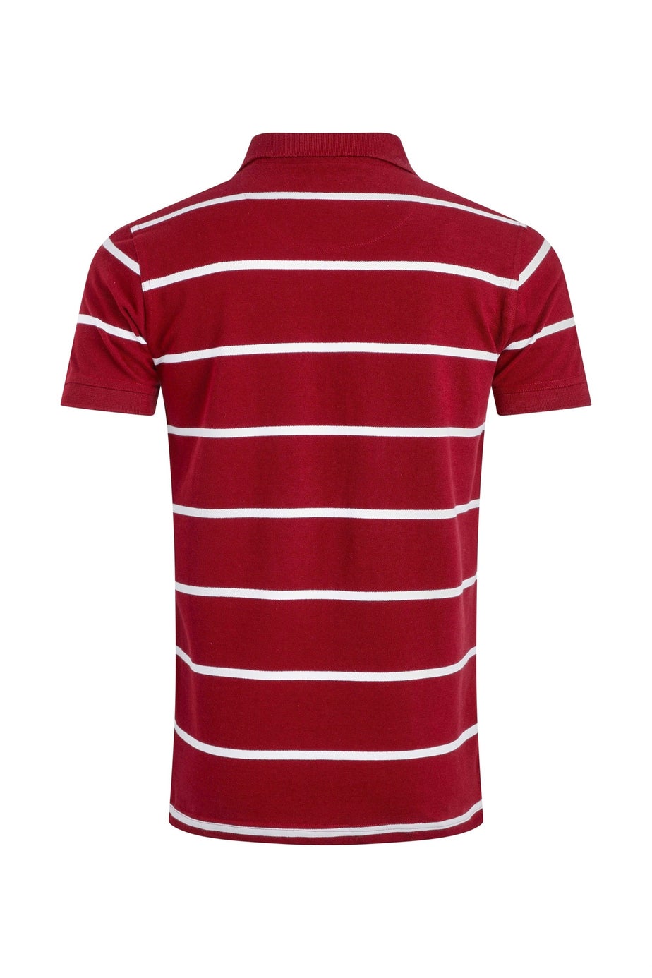 Weird Fish Garnet Fabian Striped Pique Polo Shirt