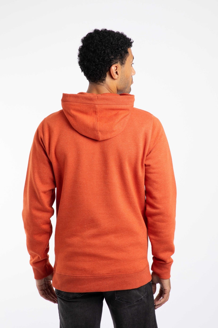 Weird Fish Rust Leaves Bryant Front Print Graphic Popover Hoodie