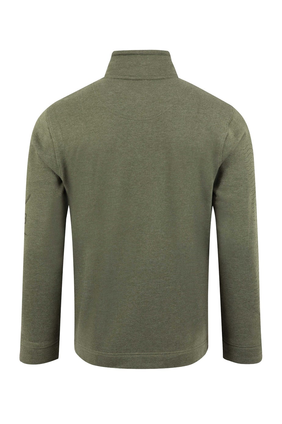 Weird Fish Deep Lichen Green Oakville Graphic 1/4 Zip Sweatshirt