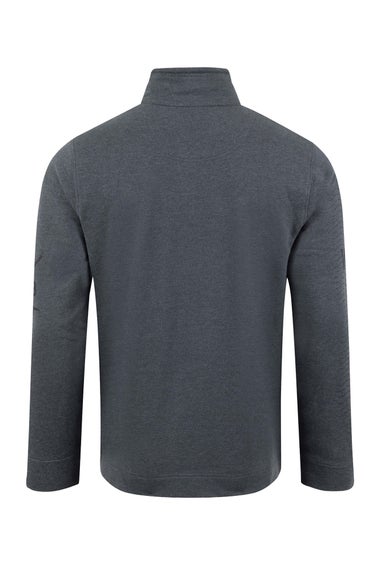 Weird Fish Navy Oakville Graphic 1/4 Zip Sweatshirt