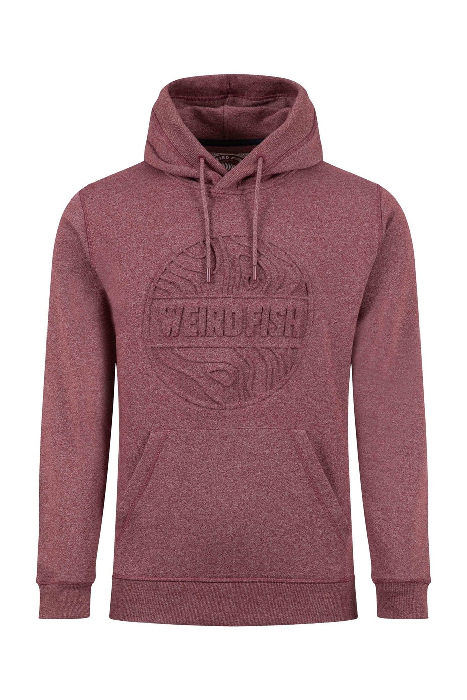 Weird Fish Antique Cherry Perranporth Embossed Grindle Hoodie