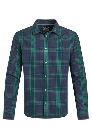 Weird Fish Green Ivy Lando Long Sleeve Check Shirt