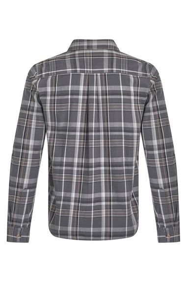 Weird Fish Iron Stone Lando Long Sleeve Check Shirt