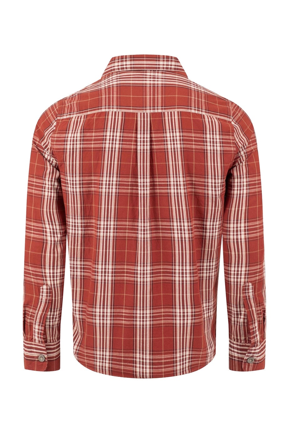 Weird Fish Rust Leaves Lando Long Sleeve Check Shirt