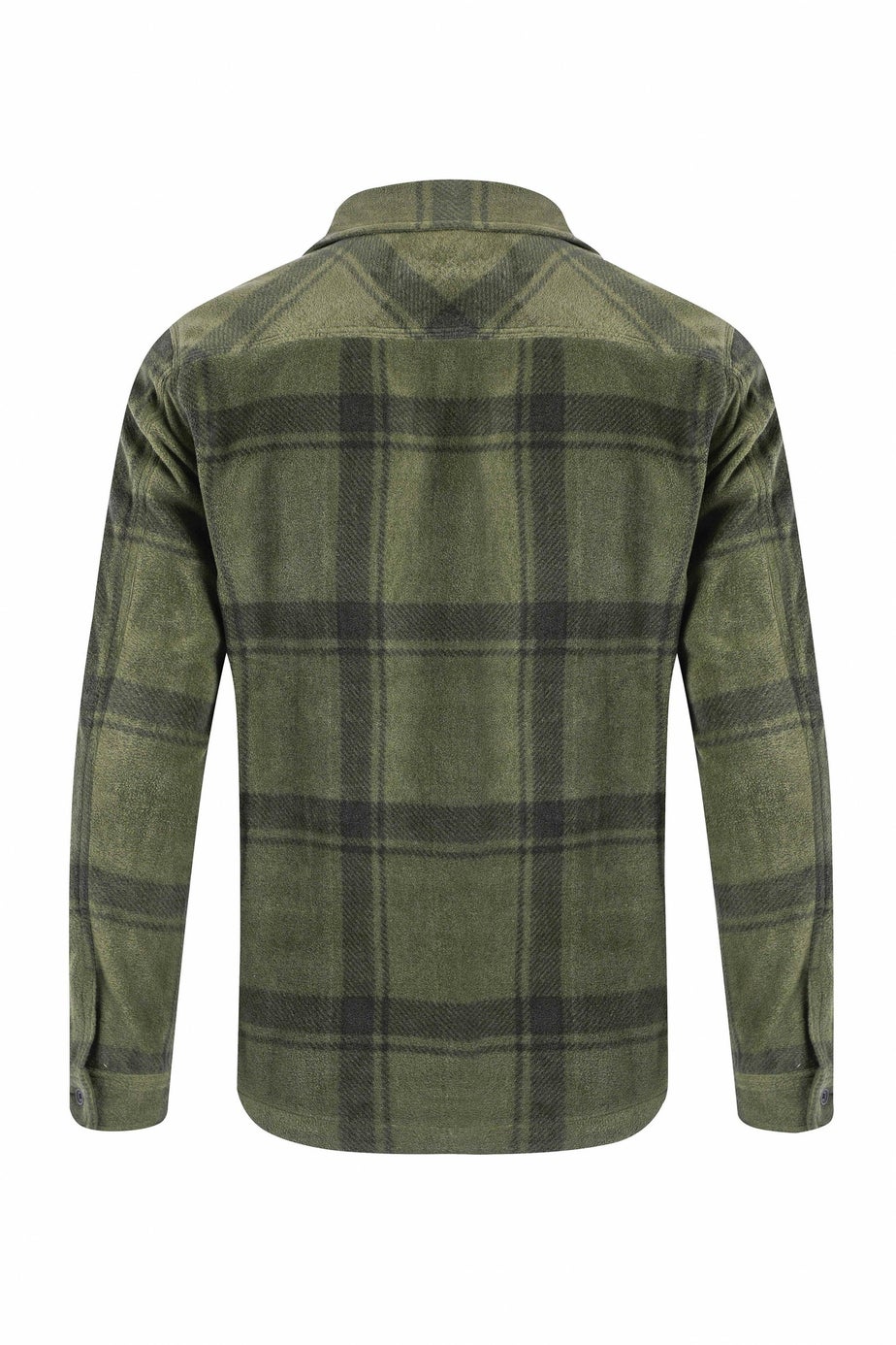 Weird Fish Winter Green Darrow Fleece Check Shirt