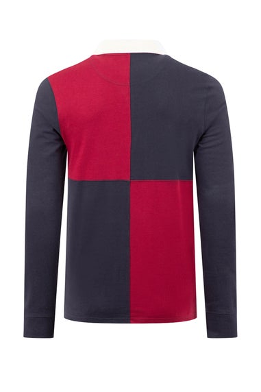 Weird Fish Garnet Lyon Colour Block Rugby Shirt