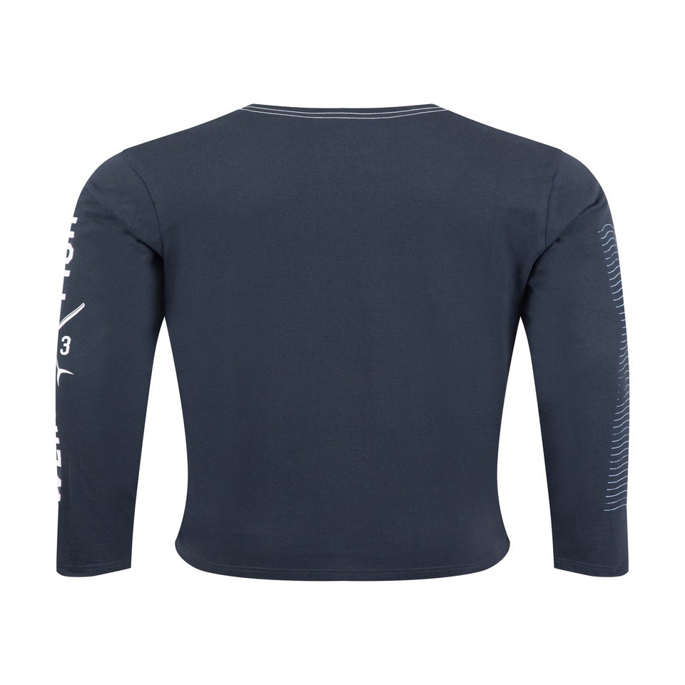 Weird Fish Navy Making Waves  Branded Long Sleeve T-Shirt