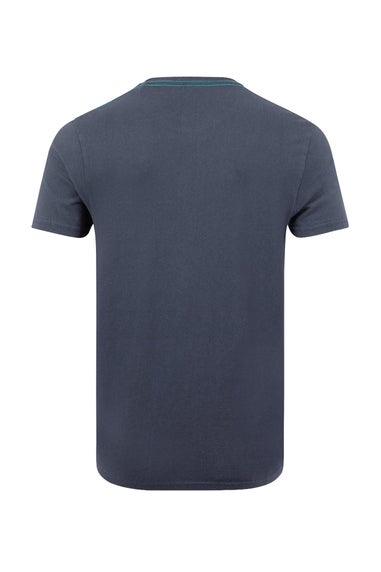 Weird Fish Navy Into The Wild Front Print Graphic T-Shirt