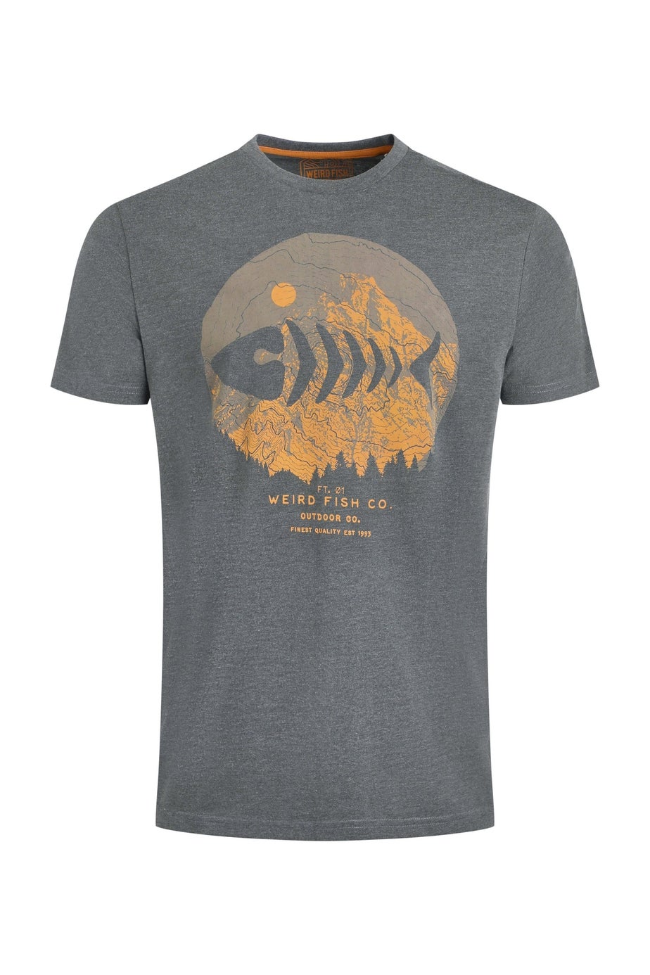 Weird Fish Iron Stone Explorer Front Print Graphic T-Shirt