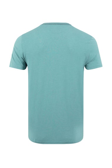 Weird Fish Smoked Blue Double Fish Front Print Graphic T-Shirt