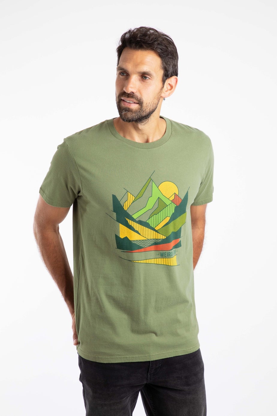 Weird Fish Artichoke Aspect Mountains Front Print Graphic T-Shirt