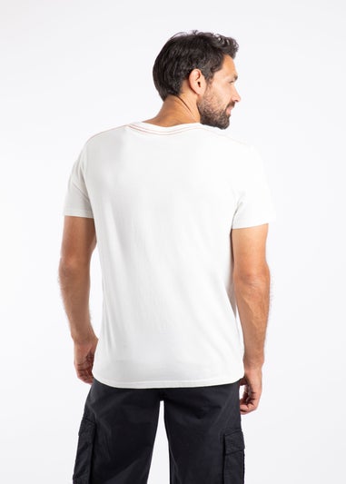 Weird Fish Dusty White Aspect Mountains Front Print Graphic T-Shirt